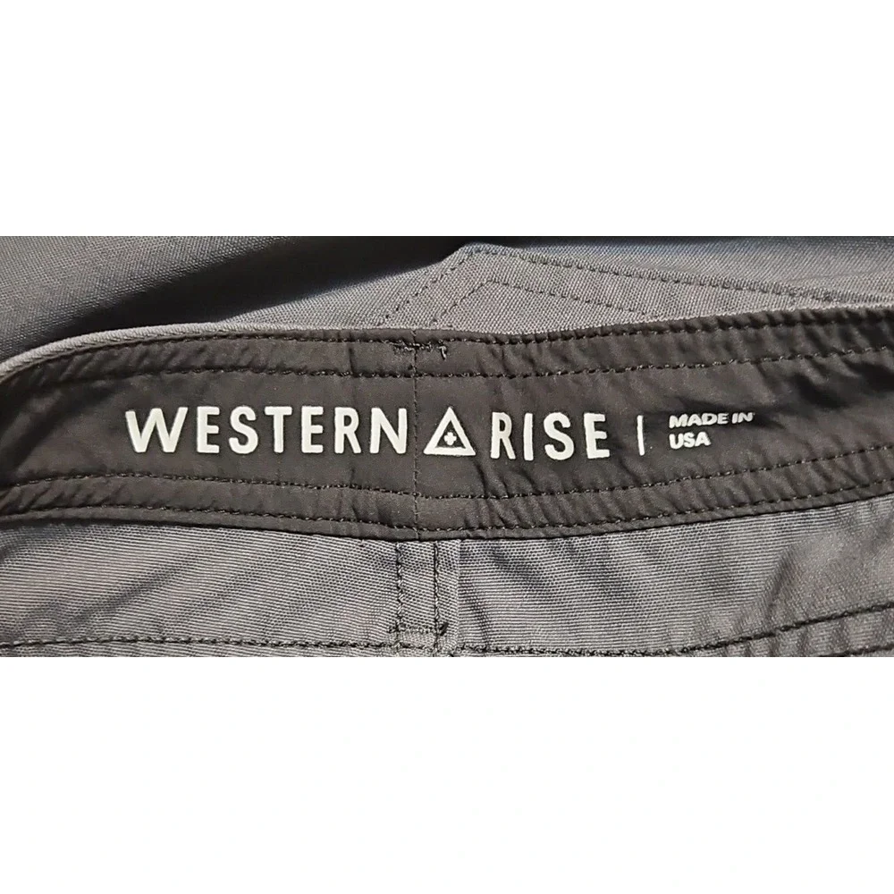 Western Rise Pants 34x31 Mens Gray‎ Chino Pockets Outdoors Stretch Modern Casual